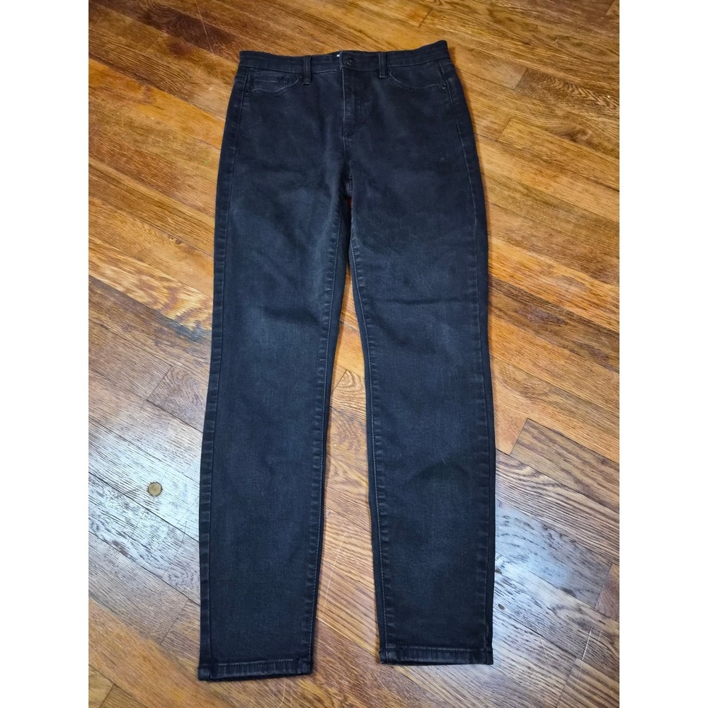 Buffalo David Bitton Mollie High Rise Skinny Jeans Black Stretch Size 4/27